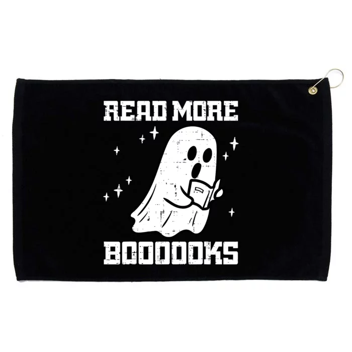 Cute Booooks Ghost Read More Books Funny Teacher Grommeted Golf Towel