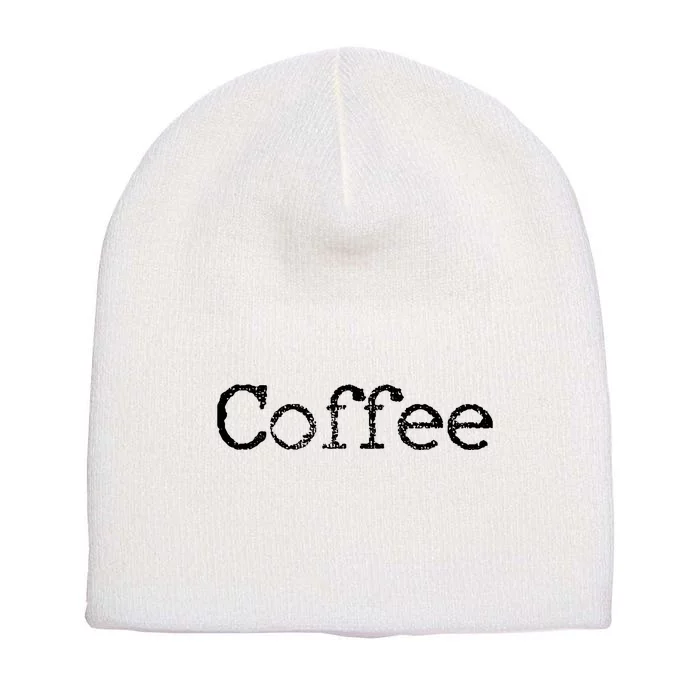 Coffee Barista Gift Short Acrylic Beanie