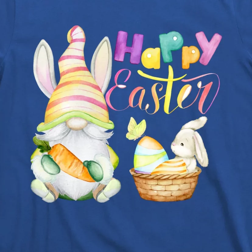 Cute Bunny Gnome Ears Rabbit Hunting Happy Easter Day Gift T-Shirt