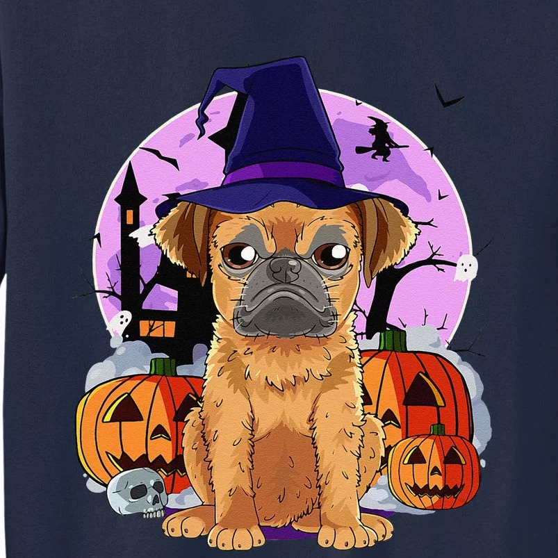 Cute Brussels Griffon Halloween Witch Pumpkin Tall Sweatshirt