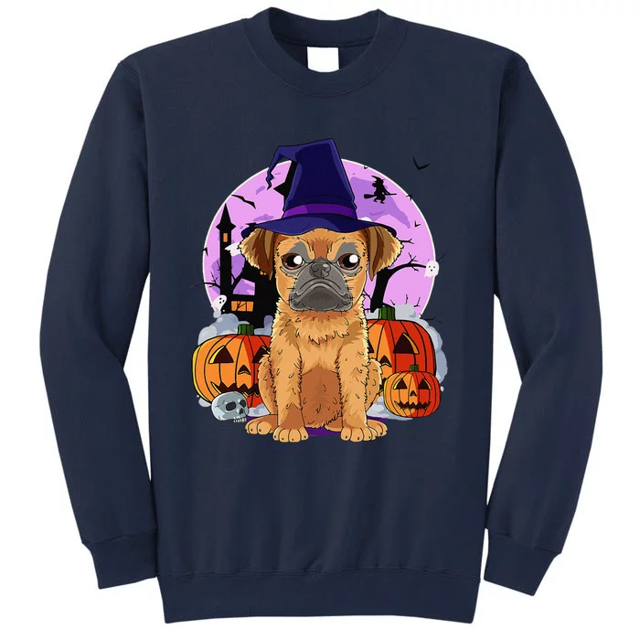 Cute Brussels Griffon Halloween Witch Pumpkin Tall Sweatshirt