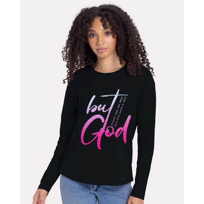 Christian But God Inspirational Gift John 316 Womens Cotton Relaxed Long Sleeve T-Shirt