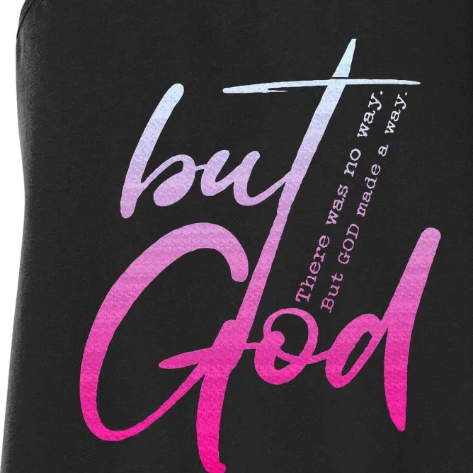 Christian But God Inspirational Gift John 316 Women's Racerback Tank