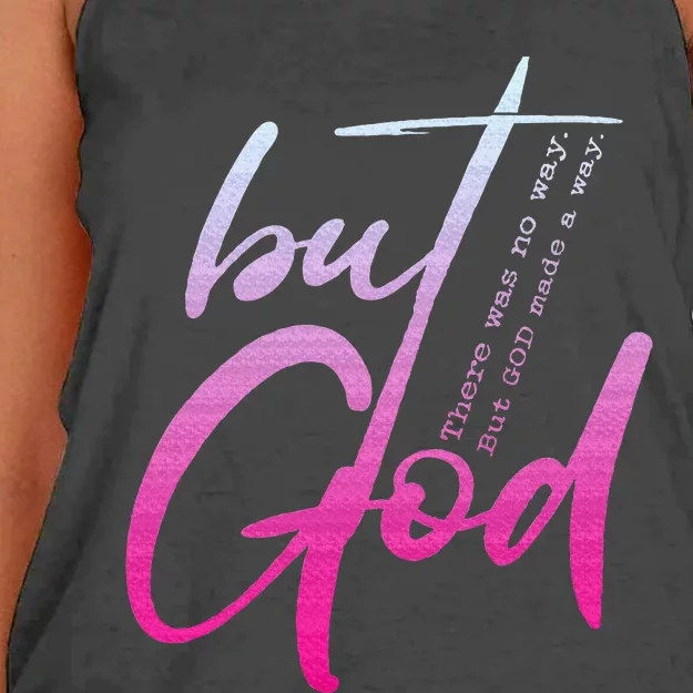 Christian But God Inspirational Gift John 316 Women's Knotted Racerback Tank