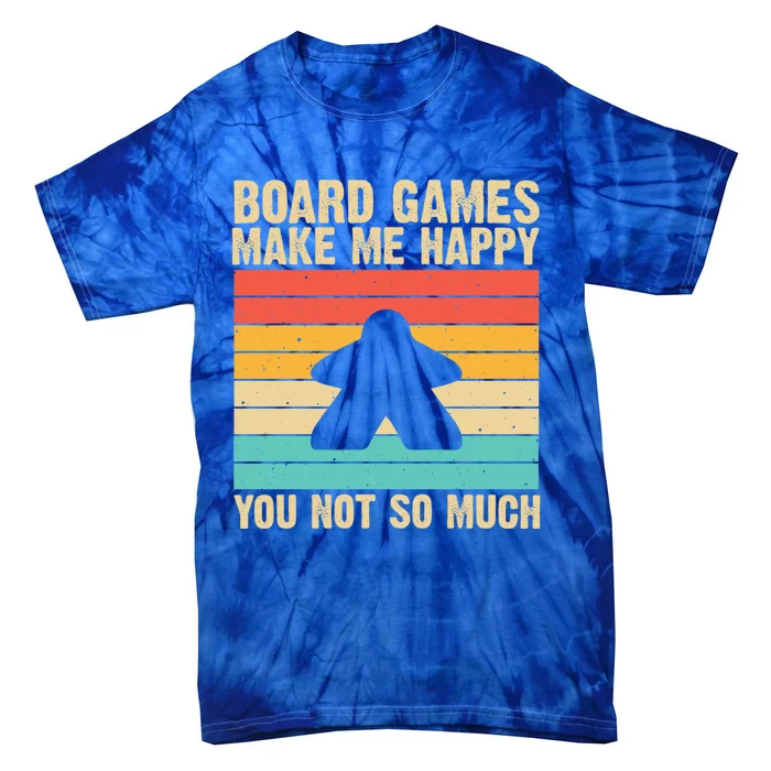 Cool Board Games Meeple Gaming Nerd Game Night Cool Gift Tie-Dye T-Shirt