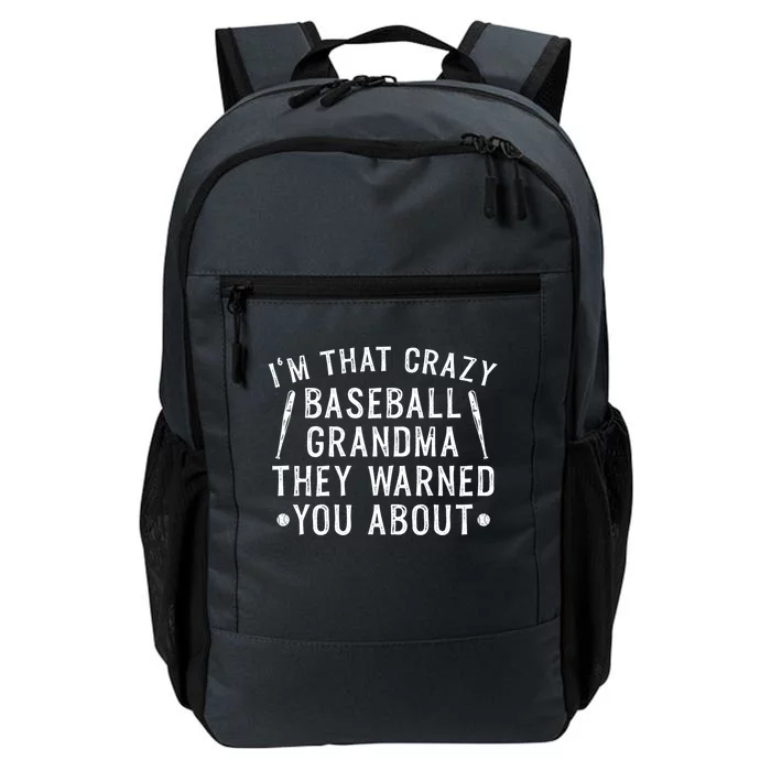 Crazy Baseball Grandma Cute Gift Daily Commute Backpack