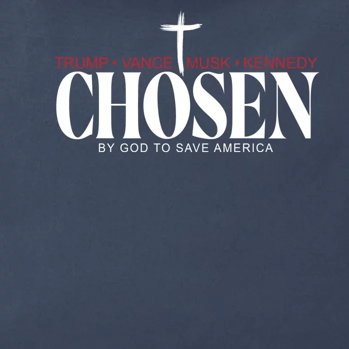 Chosen By God To Save America Trump Vance Musk Kennedy Zip Tote Bag