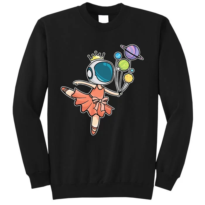 Cute Ballerina Girl Space Astronaut Sweatshirt