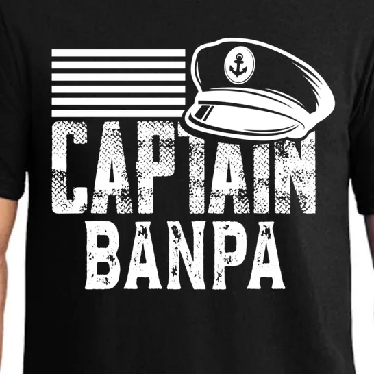 Captain Banpa Gift Sailing Captain Hat Boat Owner Boating Gift Pajama Set