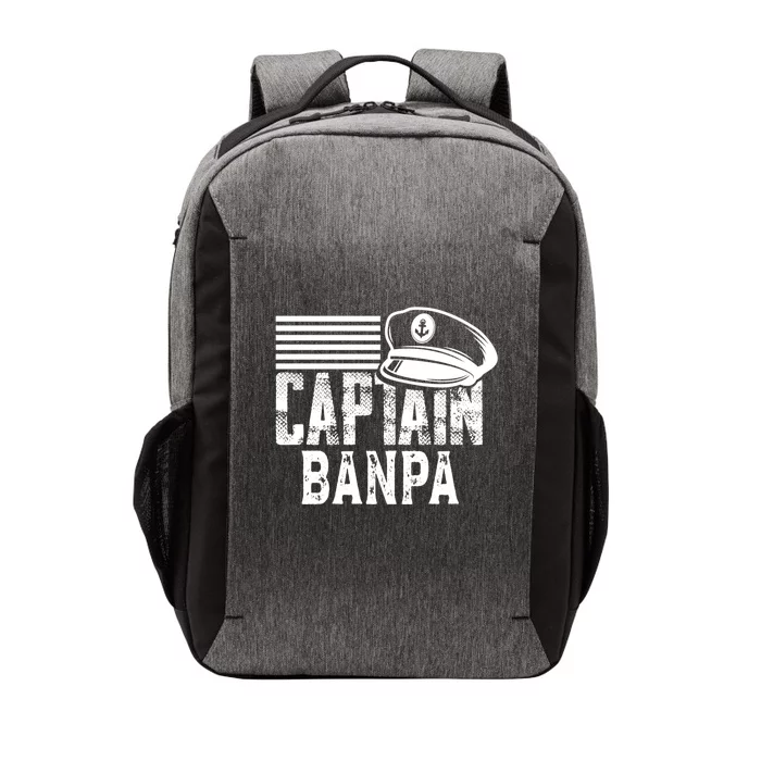 Captain Banpa Gift Sailing Captain Hat Boat Owner Boating Gift Vector Backpack