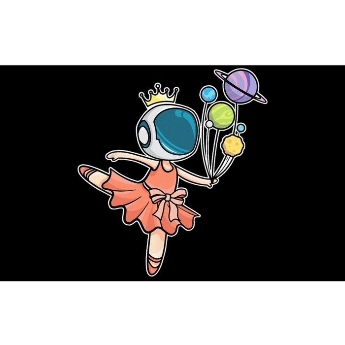 Cute Ballerina Girl Space Astronaut Bumper Sticker