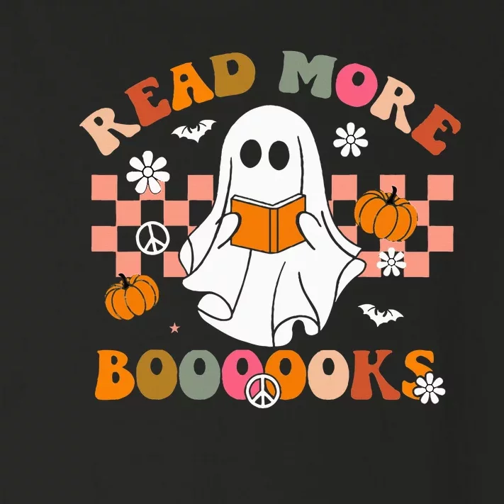 Cute Booooks Ghost Read More Books Funny Teacher Halloween Toddler Long Sleeve Shirt