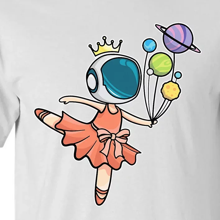 Cute Ballerina Girl Space Astronaut Tall T-Shirt