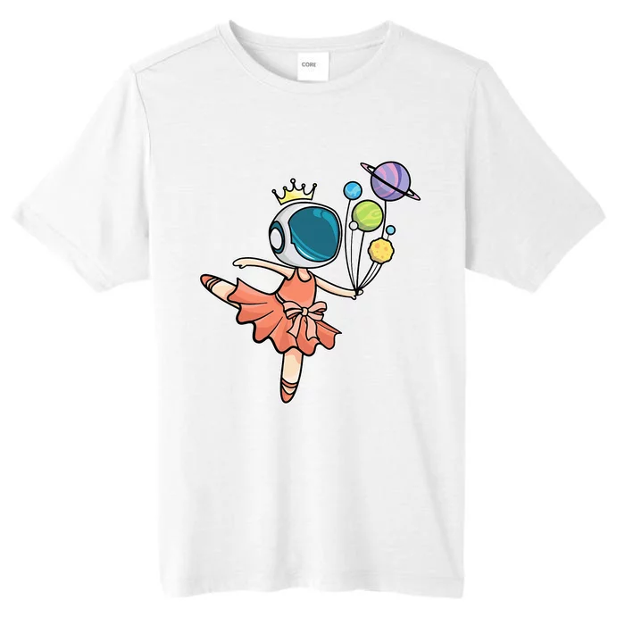 Cute Ballerina Girl Space Astronaut ChromaSoft Performance T-Shirt