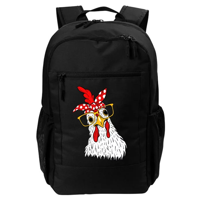 Chicken Bandana Girl Poultry Owner Rancher Farmer Backyard Daily Commute Backpack