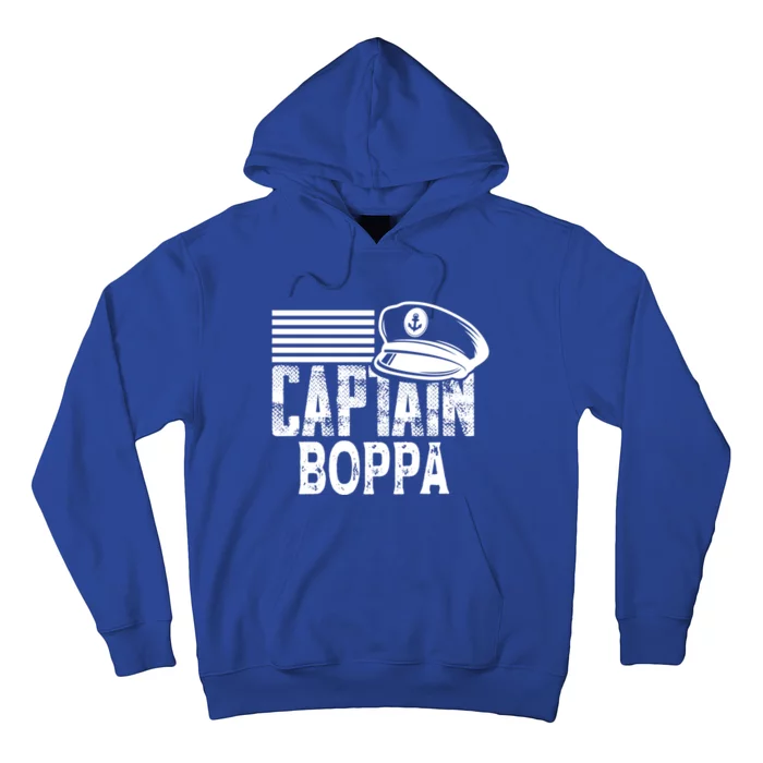 Captain Boppa Gift Sailing Captain Hat Boat Owner Boating Meaningful Gift Hoodie