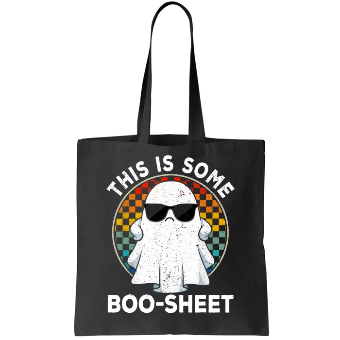 Cute Boo Ghost Costume Funny Halloween This Is Some Boo Sheet Gift Tote Bag