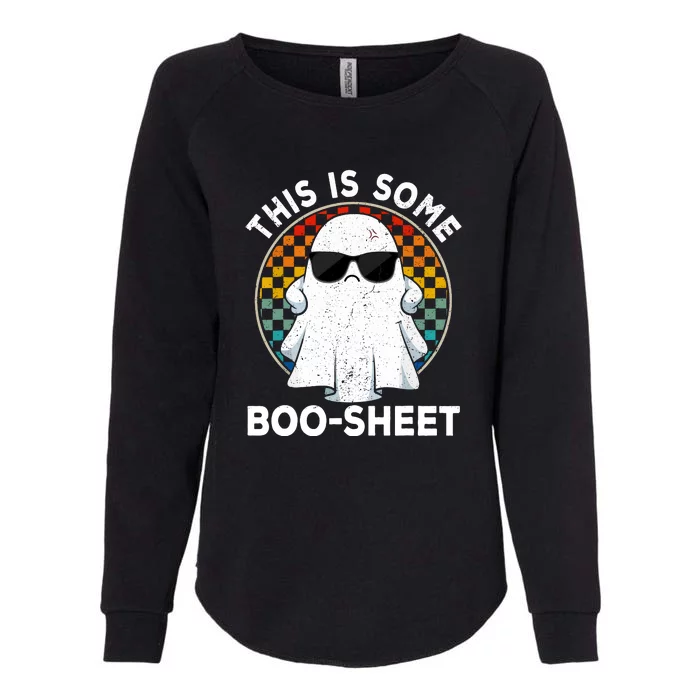 Cute Boo Ghost Costume Funny Halloween This Is Some Boo Sheet Gift Womens California Wash Sweatshirt