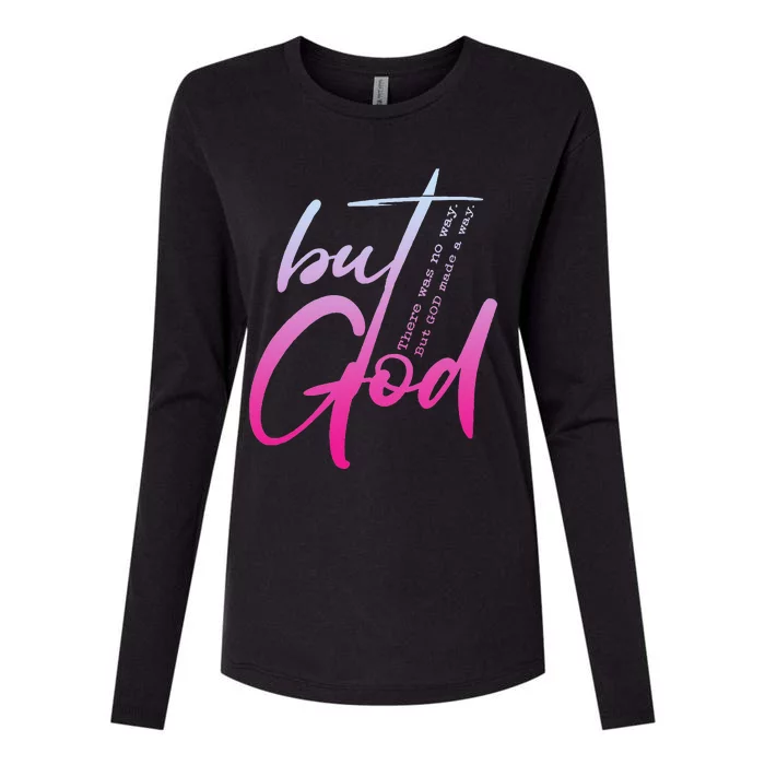 Christian But God Inspirational Gift John 316 Womens Cotton Relaxed Long Sleeve T-Shirt