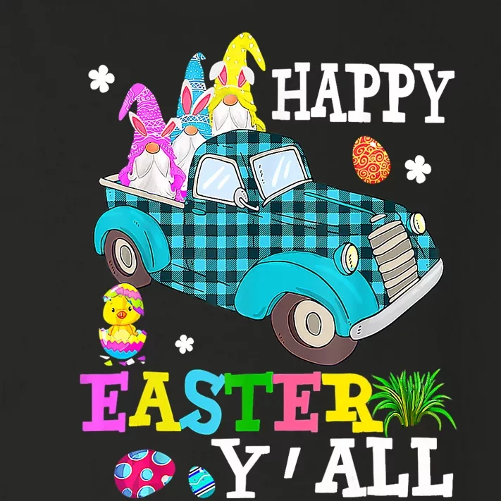 Cute Bunny Gnome Driving Truck Hunting Egg Season Easter Day Toddler Long Sleeve Shirt