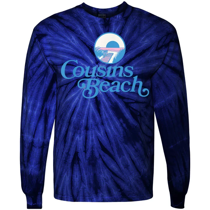 Cousins Beach Graphic White Tie-Dye Long Sleeve Shirt