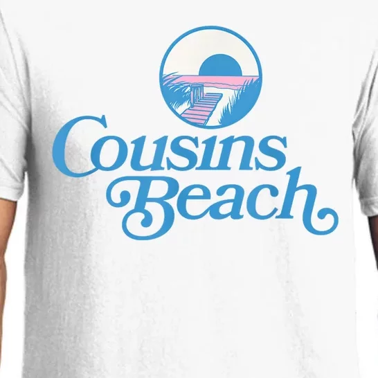 Cousins Beach Graphic White Pajama Set