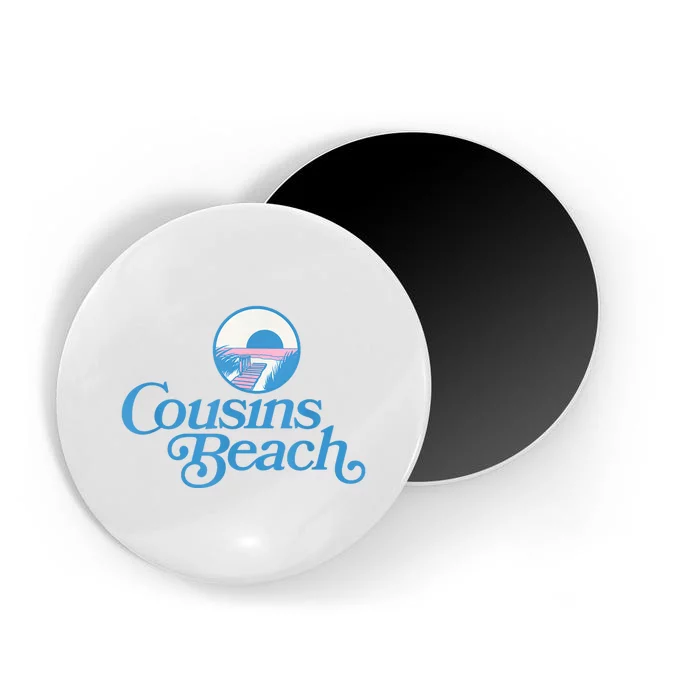 Cousins Beach Graphic White Magnet