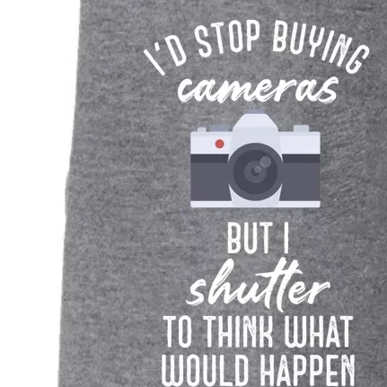 Camera Buff Gift Shutter To Think Gift Photographer Gift Doggie 3-End Fleece Hoodie