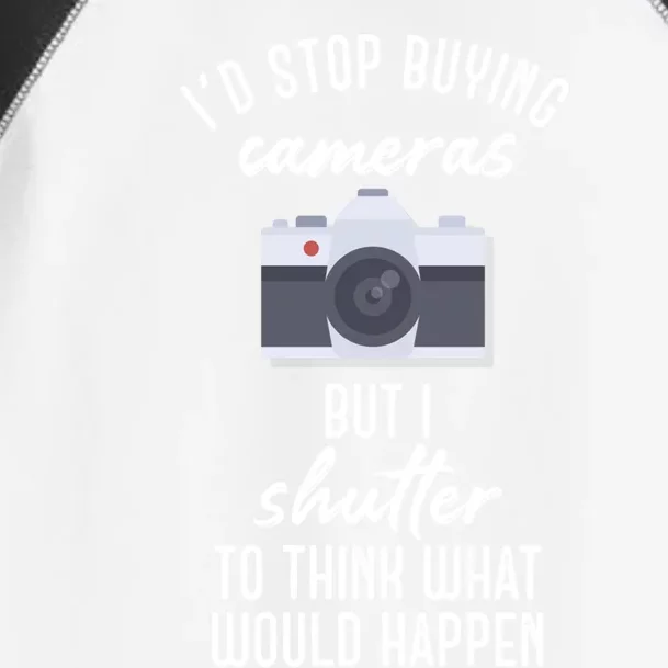 Camera Buff Gift Shutter To Think Gift Photographer Gift Toddler Fine Jersey T-Shirt