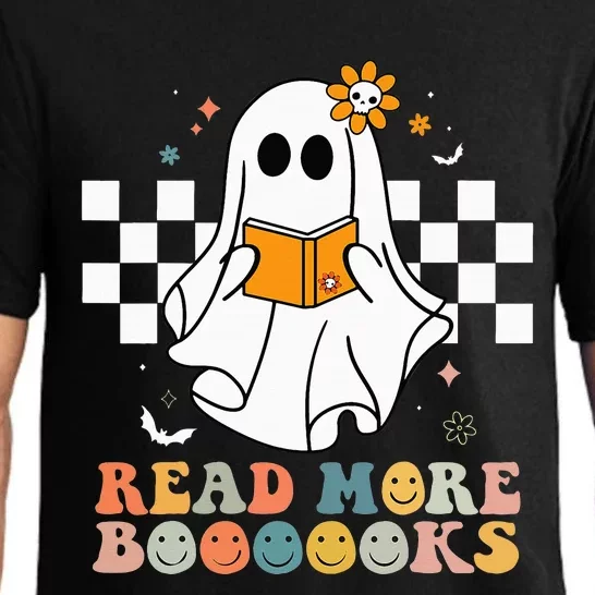 Cute Boooooks Ghost Read More Books Funny Teacher Halloween Pajama Set