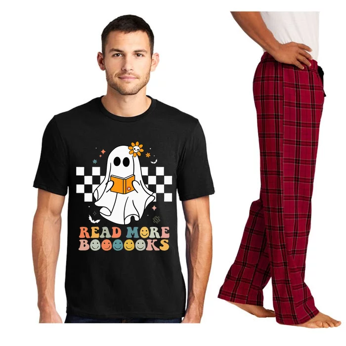 Cute Boooooks Ghost Read More Books Funny Teacher Halloween Pajama Set