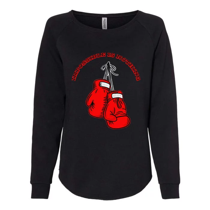 Champion Boxing Gym Training Funny Sport Lover Womens California Wash Sweatshirt