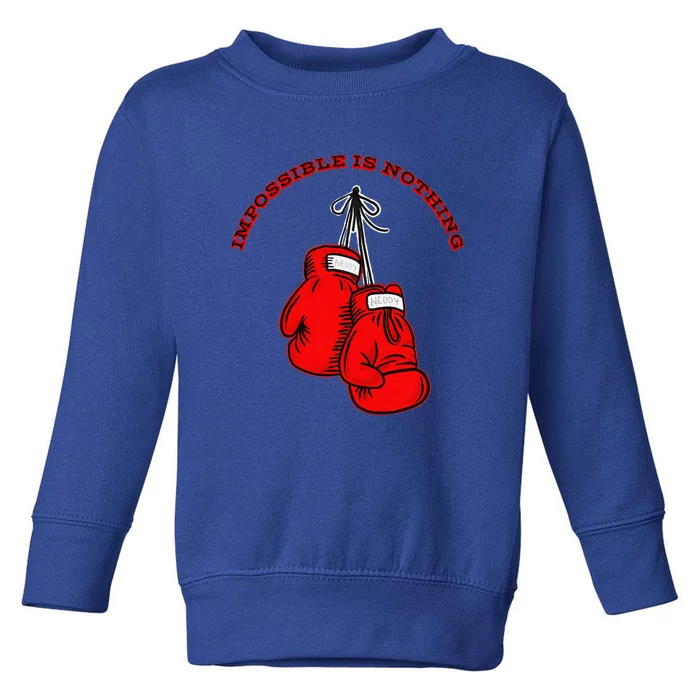 Champion Boxing Gym Training Funny Sport Lover Toddler Sweatshirt