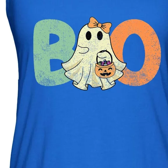 Cute Boo Ghost Halloween Costume Ladies Essential Flowy Tank