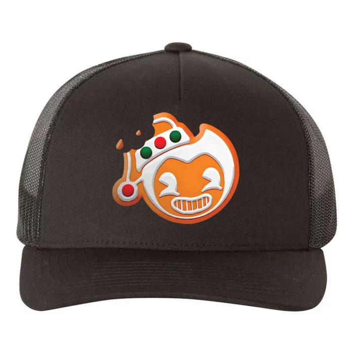 Christmas Bendy Gingerbread Yupoong Adult 5-Panel Trucker Hat