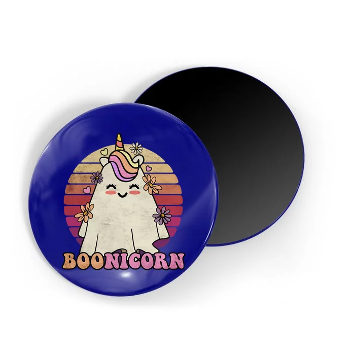 Cute Boonicorn Ghost Pink Bangs Unicorn Boo Groovy Halloween Gift Magnet