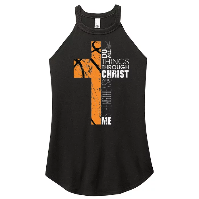 Christian Basketball Gifts Religious Verses Women’s Perfect Tri Rocker Tank