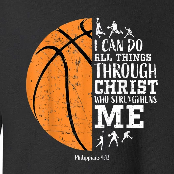 Christian Basketball Gift For Men Boys Kids Religious Gifts Toddler Sweatshirt