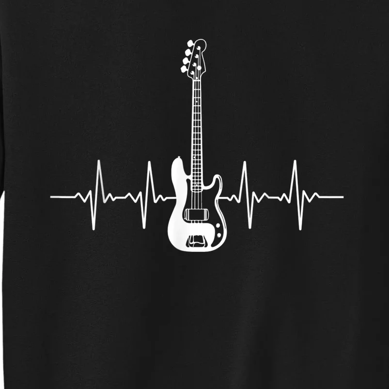 Cool Bass Guitar Heartbeat Design For Bass Player  Wo Sweatshirt