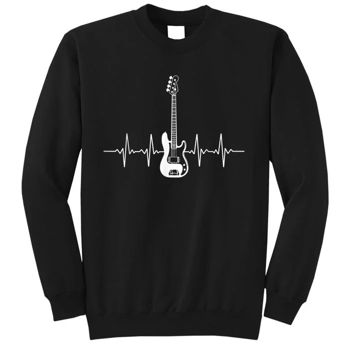 Cool Bass Guitar Heartbeat Design For Bass Player  Wo Sweatshirt