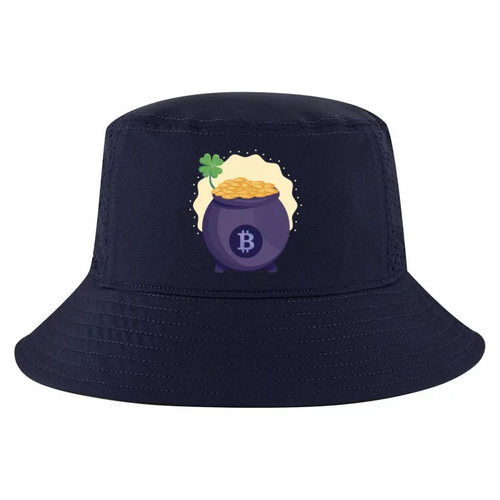 Crypto Bitcoin Gold St Patrick Cool Comfort Performance Bucket Hat