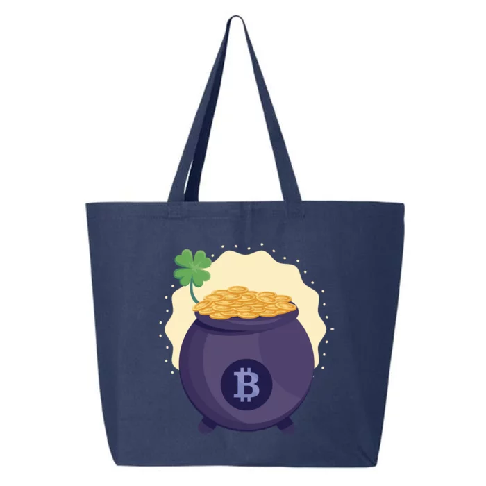 Crypto Bitcoin Gold St Patrick 25L Jumbo Tote