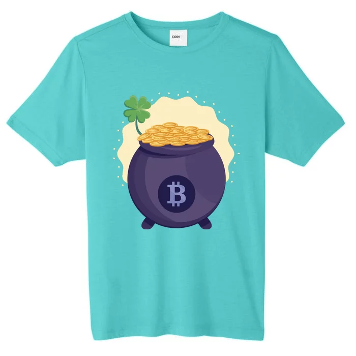 Crypto Bitcoin Gold St Patrick ChromaSoft Performance T-Shirt