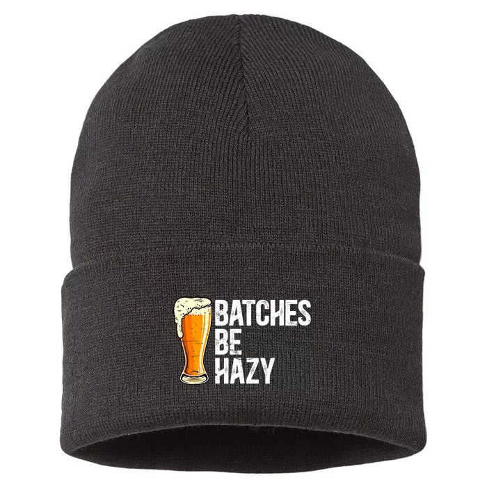 Craft Beer Graphic Funny Drinking Beer For Adult Men Women Sustainable Knit Beanie