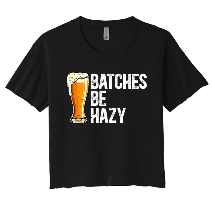 Craft Beer Graphic Funny Drinking Beer For Adult Men Women Women's Crop Top Tee