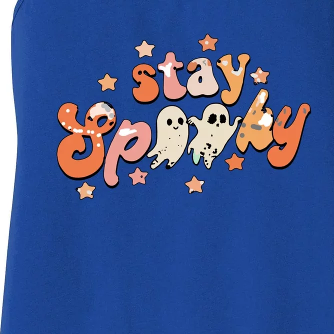 Cute Boos Graphic Stay Spooky Halloween Costume Gift Women's Racerback Tank