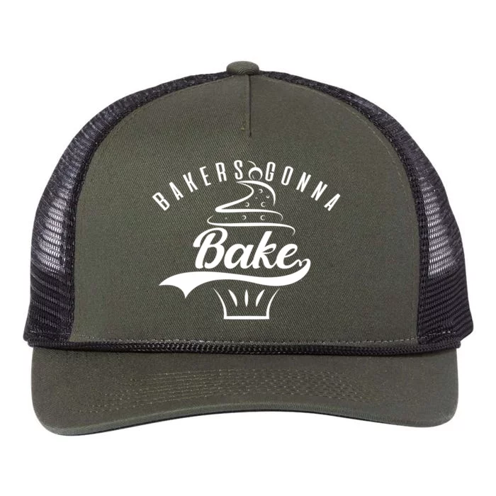 Cupcake Bakers Gonna Bake Gift Retro Rope Trucker Hat Cap