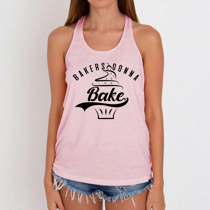 Cupcake Bakers Gonna Bake Gift Women's Knotted Racerback Tank