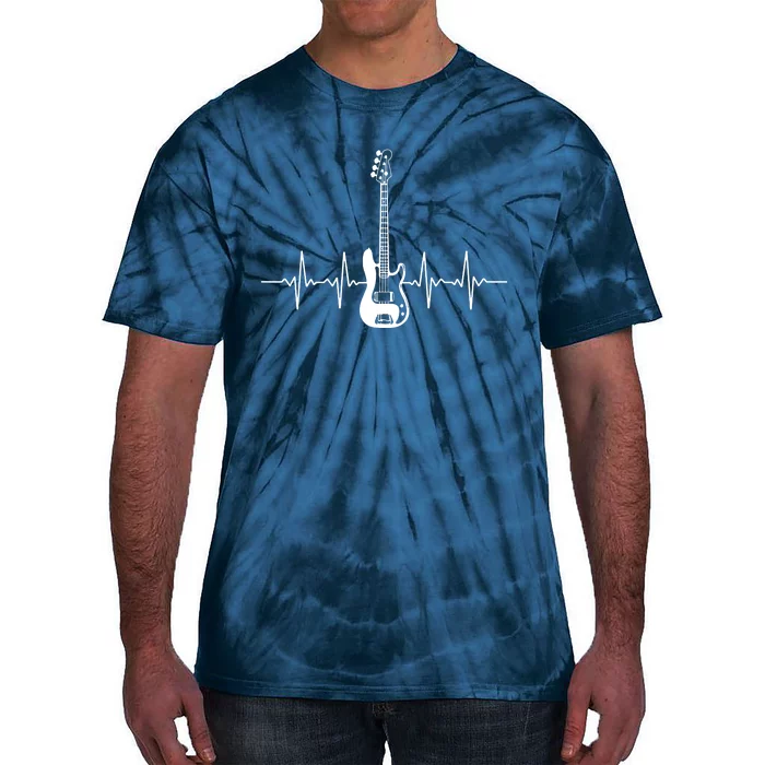 Cool Bass Guitar Heartbeat Design For Bass Player Men Women Tie-Dye T-Shirt