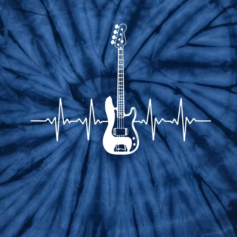 Cool Bass Guitar Heartbeat Design For Bass Player Men Women Tie-Dye T-Shirt